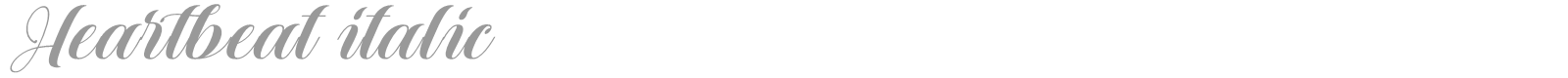 Heartbeat Regular font preview